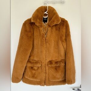 Barneys New York Tan Teddy Jacket
